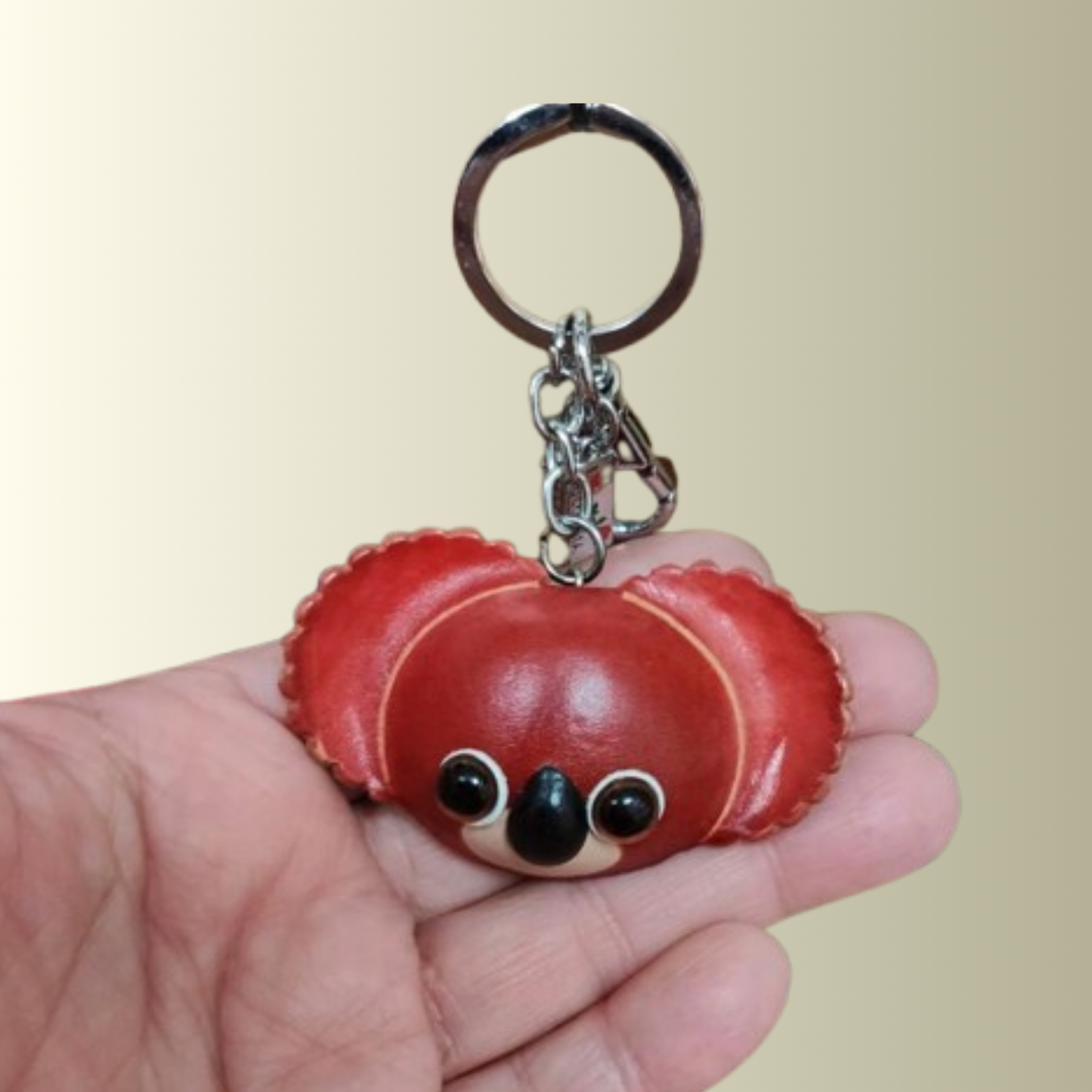 Leather Koala Keyring