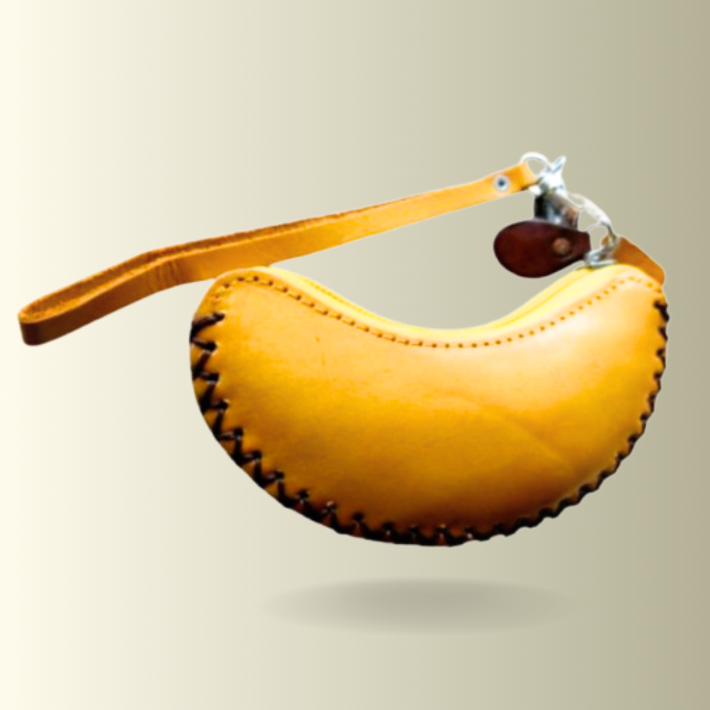 Leather Banana Coin Purse