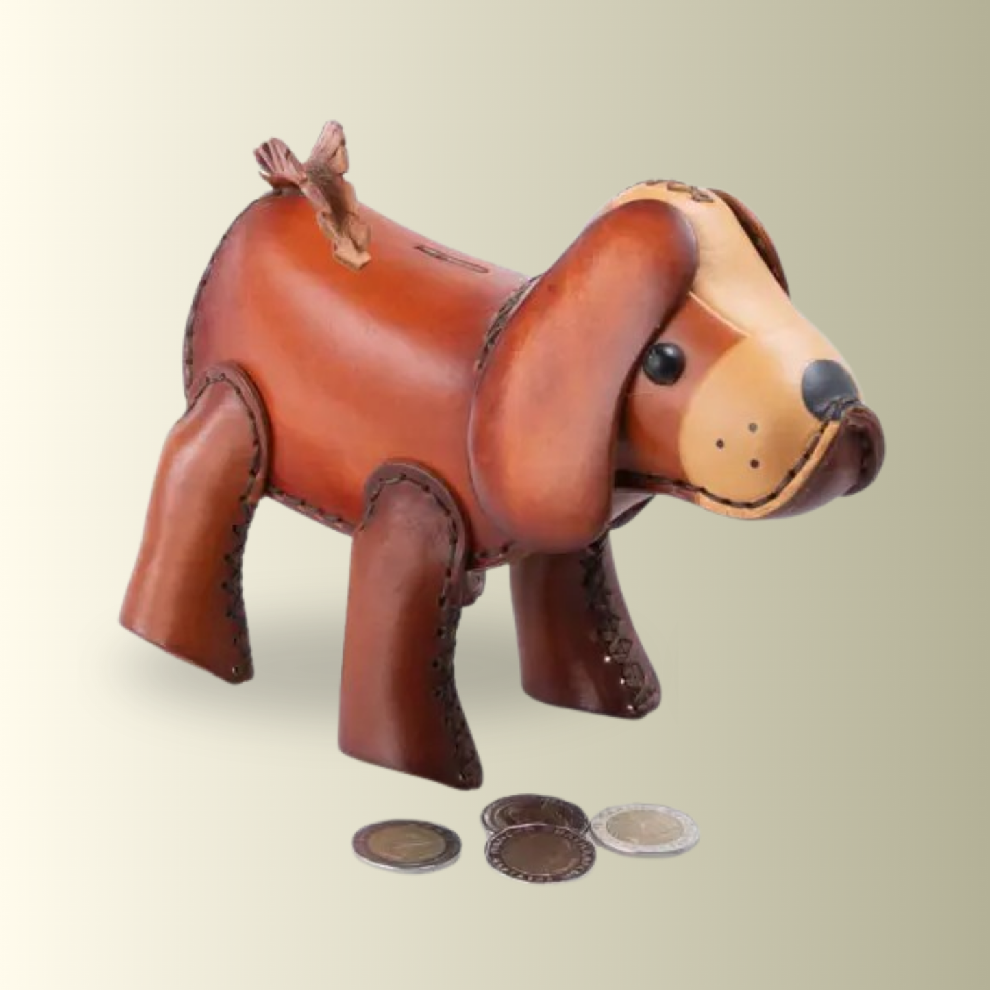 Brown Dog Piggy Bank