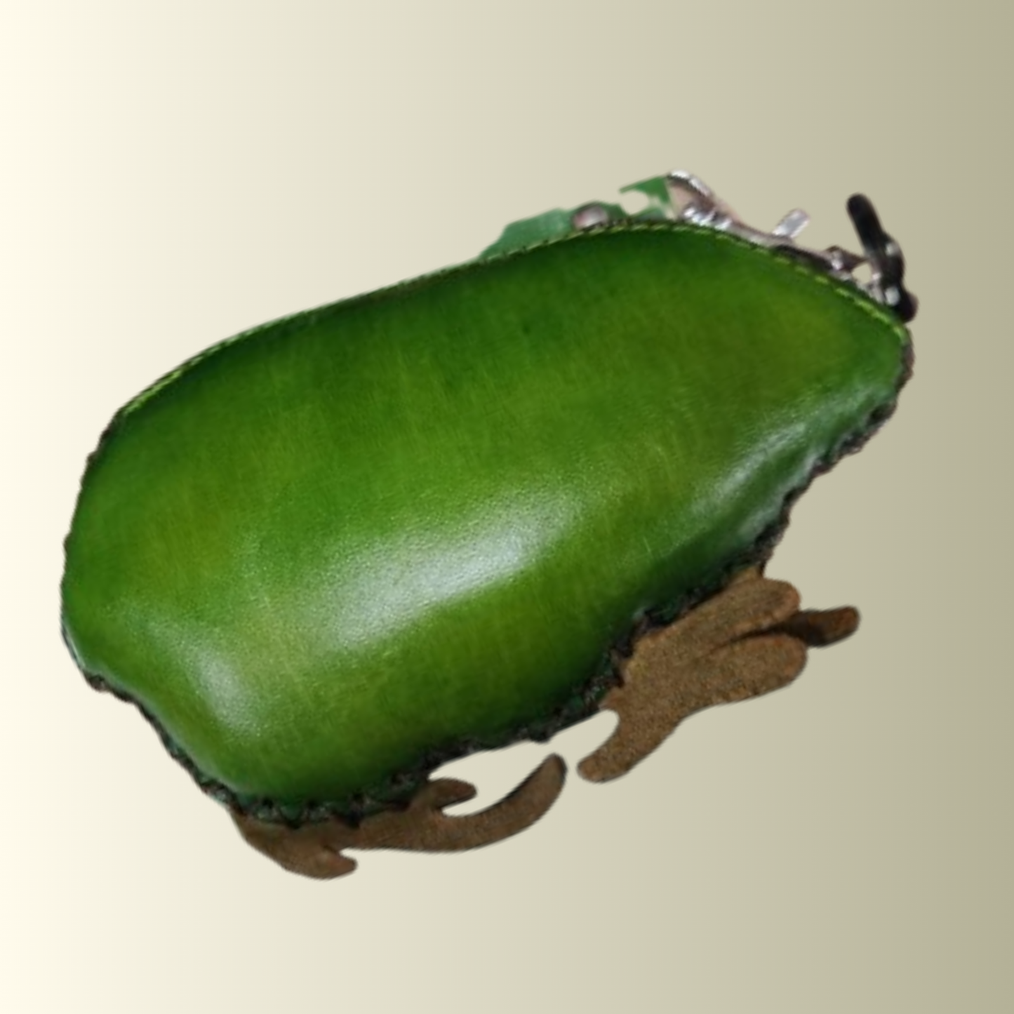 Forest Frog Leather Coin Purse