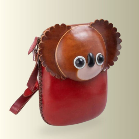 Red Leather Koala Bag