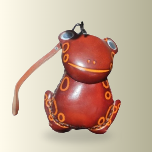 Brown Frog Coin Purse