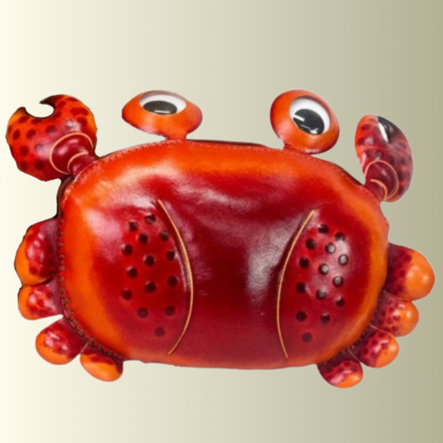 Red Crab Leather Bag