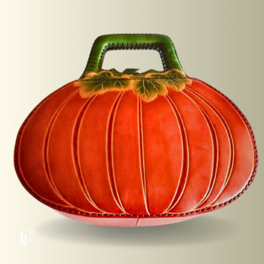 Pumpkin Leather Bag