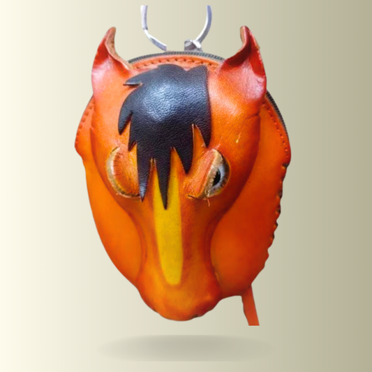 Orange Horse Coin Purse