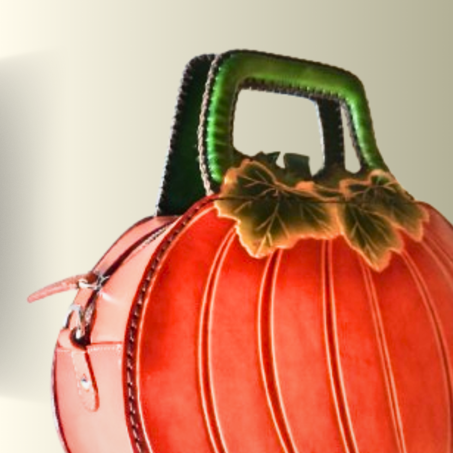 Pumpkin Leather Bag