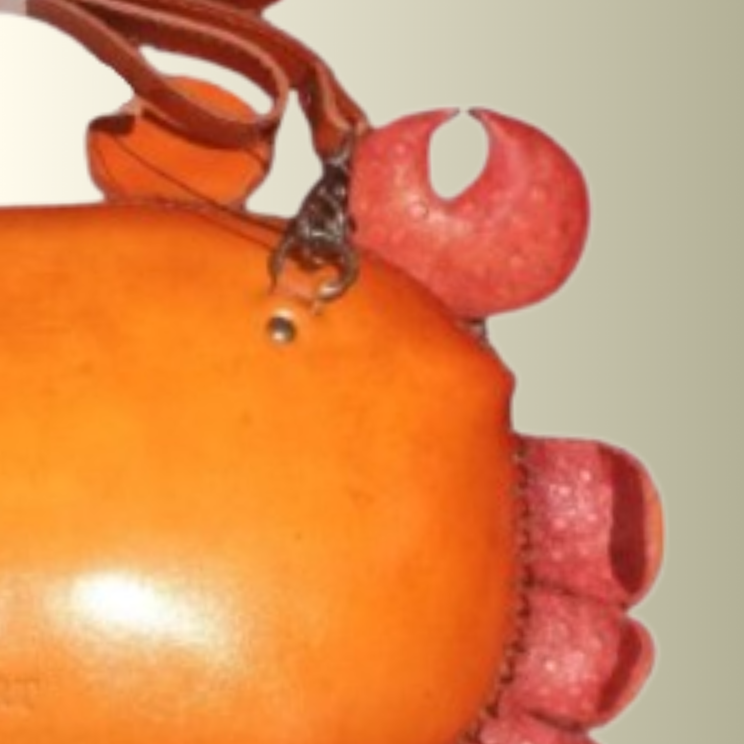 Red Crab Leather Bag