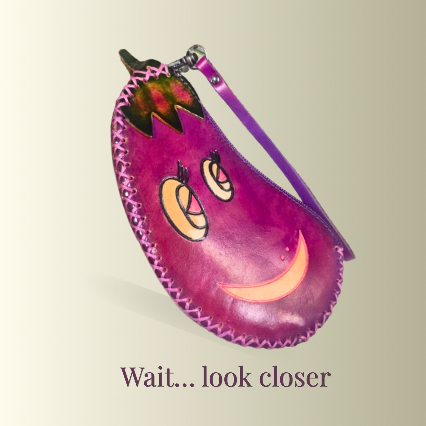 Classic Eggplant Coin Purse