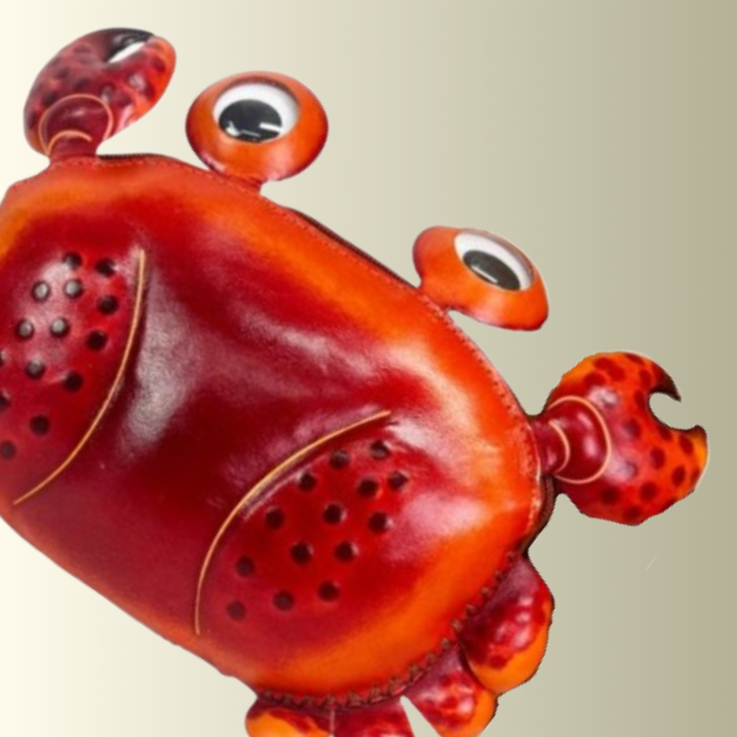 Red Crab Leather Bag