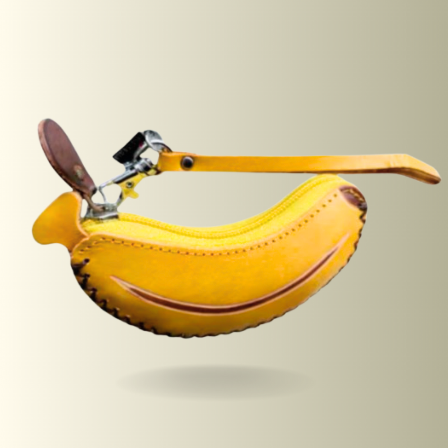 Leather Banana Coin Purse