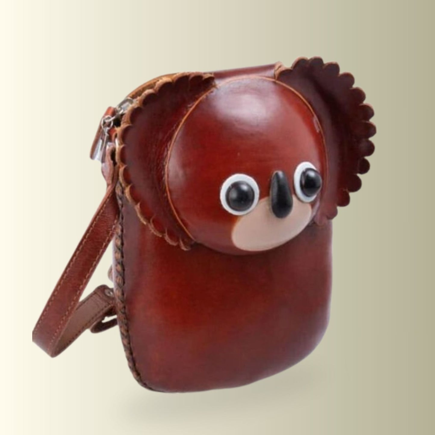 Brown Koala Crossbody Bag