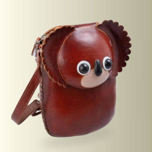 Brown Koala Crossbody Bag