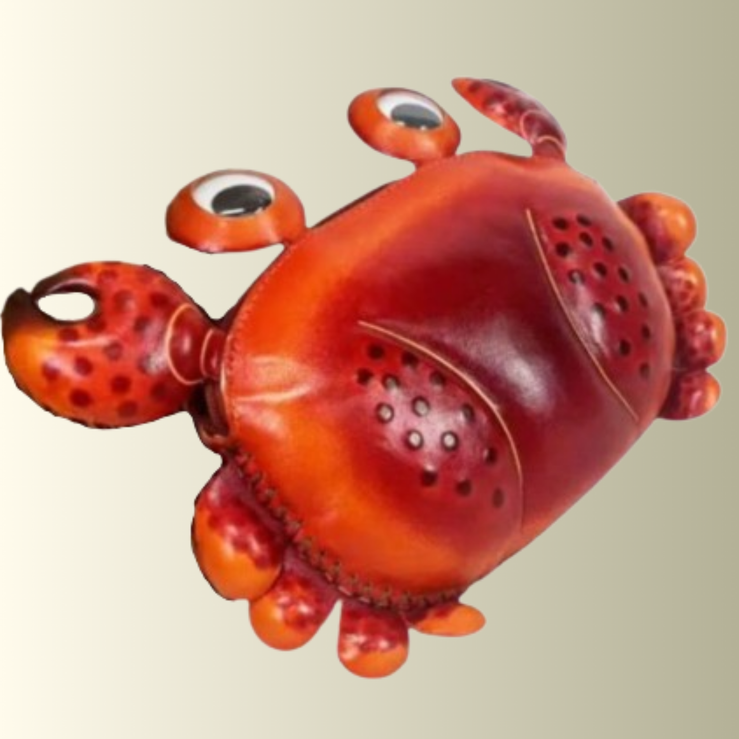 Red Crab Leather Bag