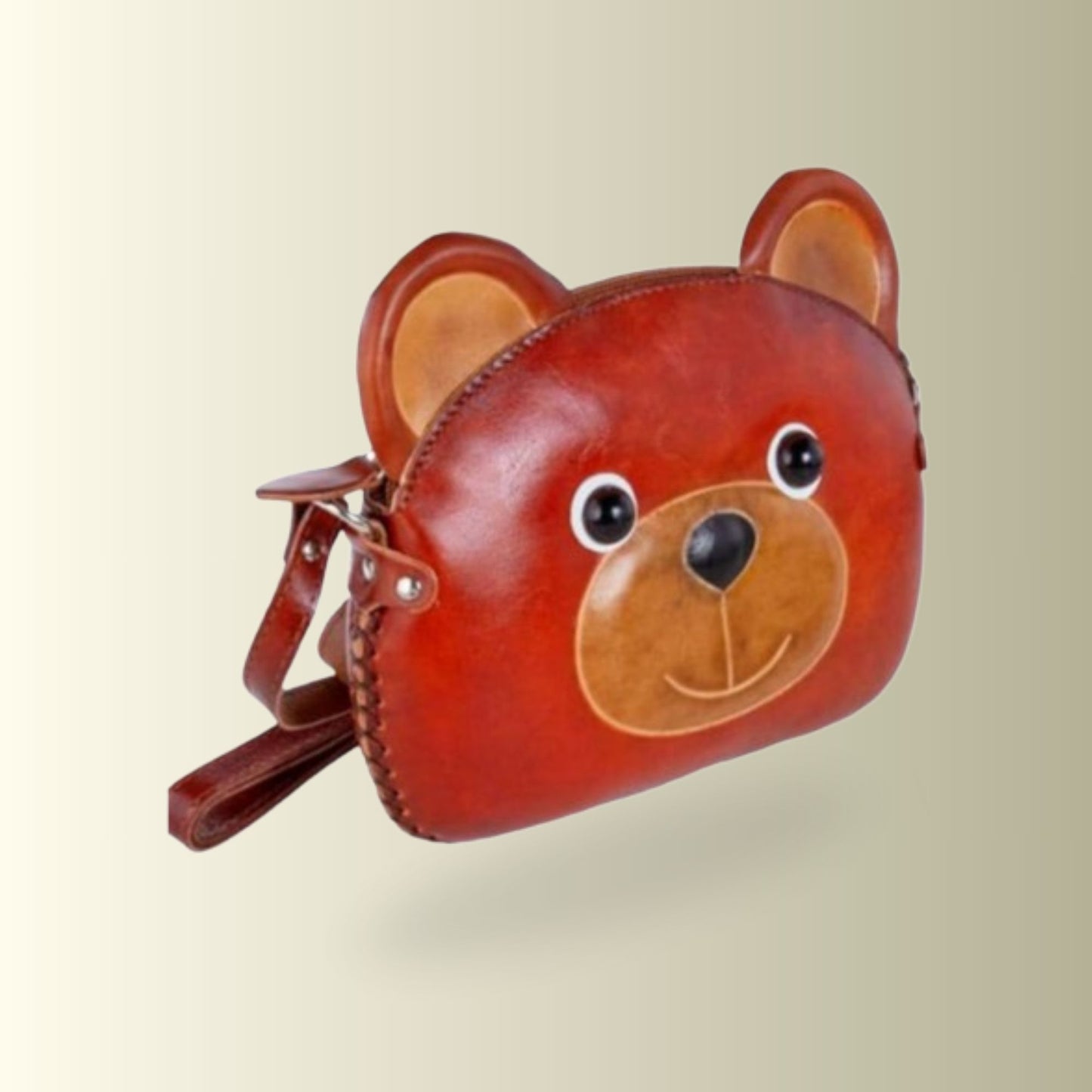 Teddy Bear Leather Bag
