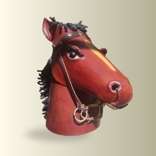Leather Horse Piggy Bank