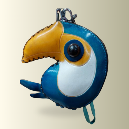 Blue Toucan Coin Purse