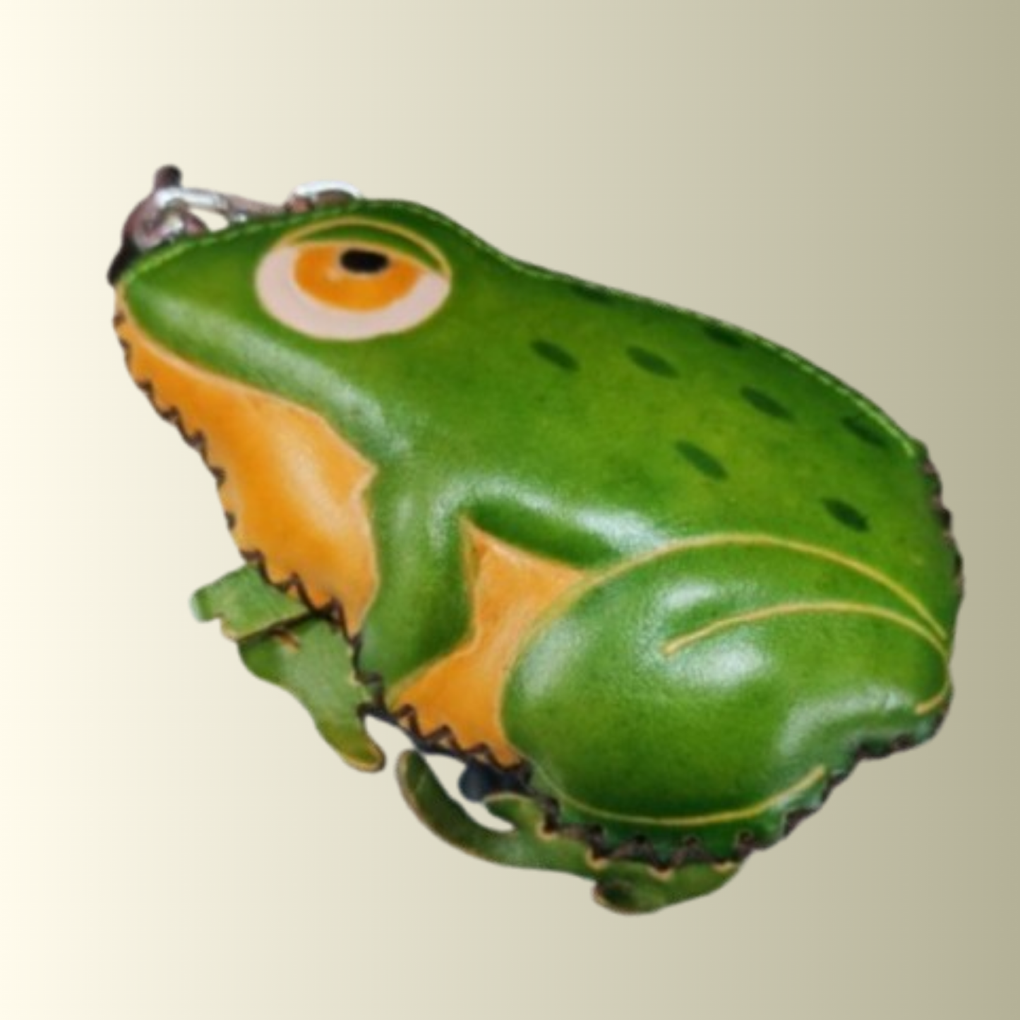 Forest Frog Leather Coin Purse