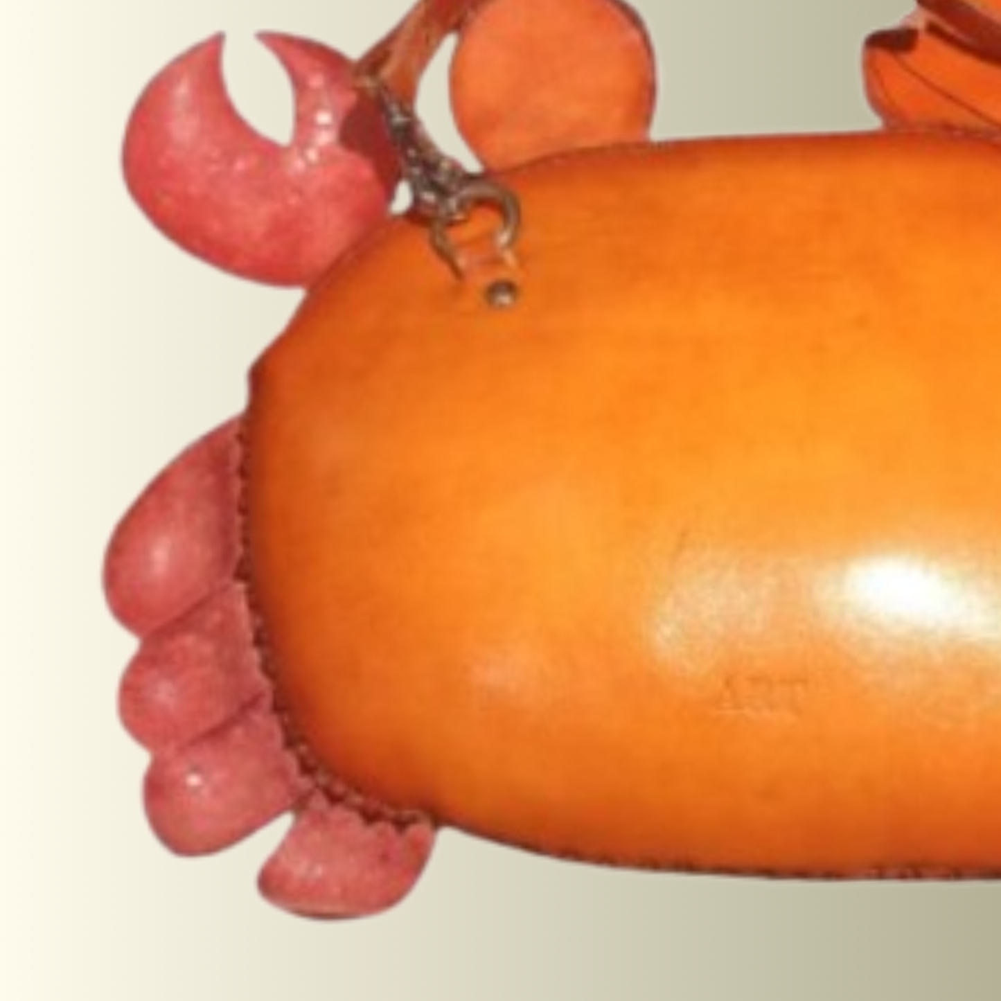 Red Crab Leather Bag