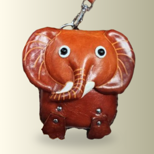 Brown Elephant Coin Purse