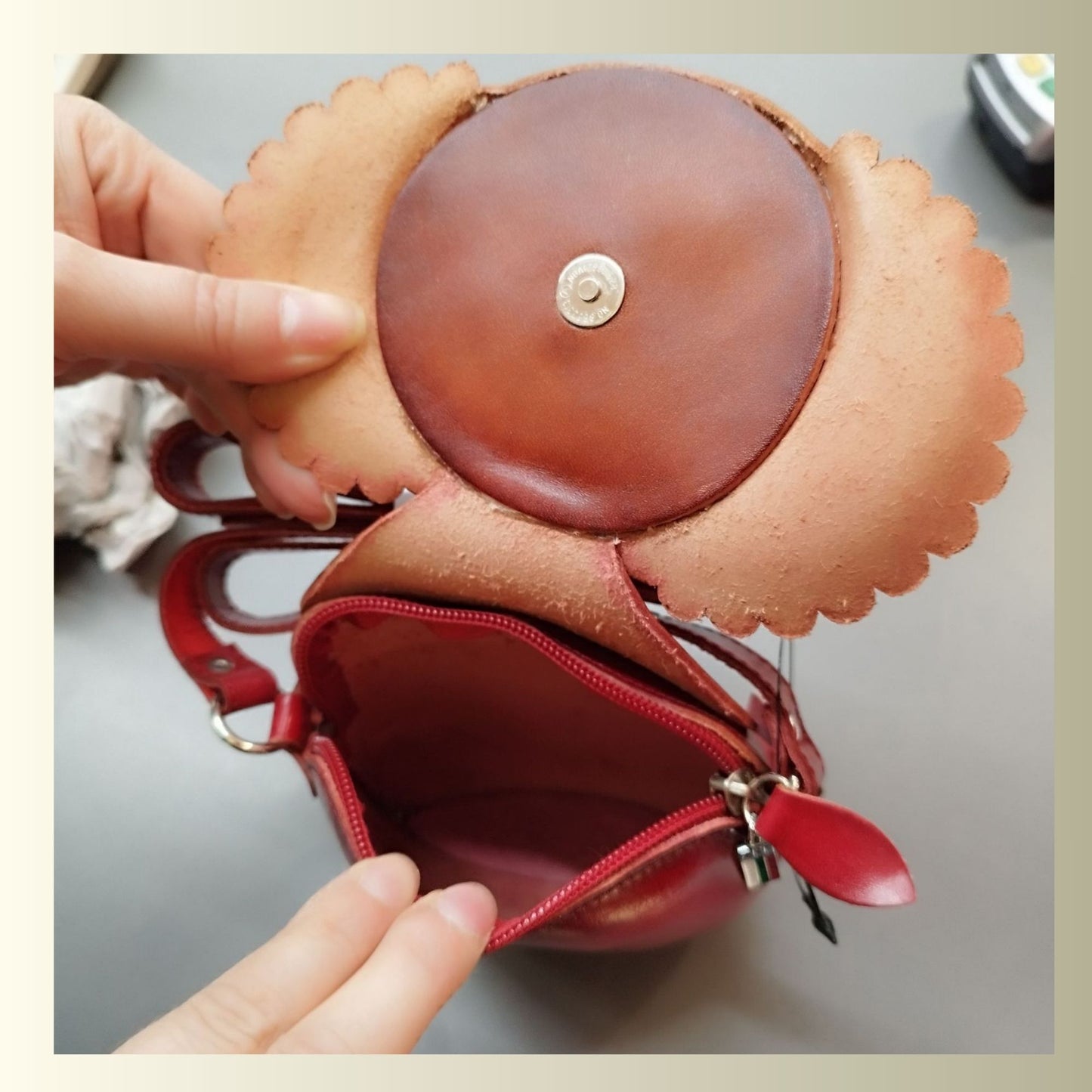 Brown Koala Crossbody Bag