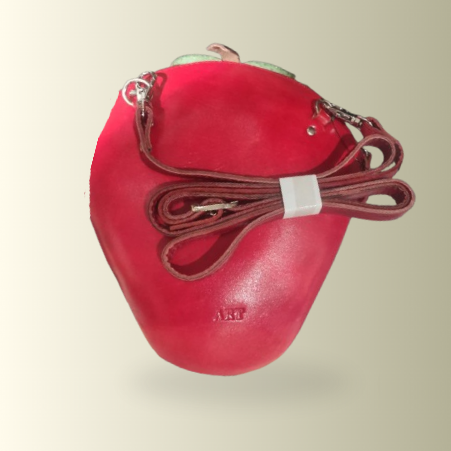 Red Leather Strawberry Bag