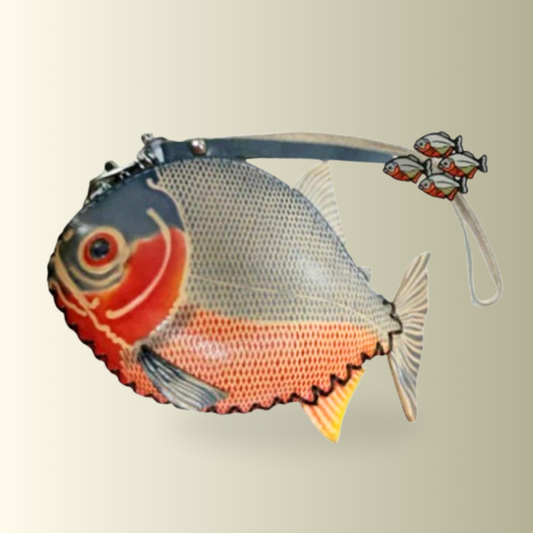 Piranha Leather Coin Purse